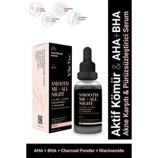 S'he Vec SMOOTH ME-ALL NIGHT -Aktif Kömür ve AHA BHA İçeren Cilt Kusurları Karşıtı Niacinamide %5 Serum 30ml