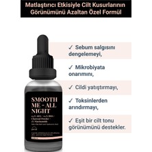 S'he Vec SMOOTH ME-ALL NIGHT -Aktif Kömür ve AHA BHA İçeren Cilt Kusurları Karşıtı Niacinamide %5 Serum 30ml