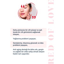 S'he Vec RED OF LOVE - AHA %10 & BHA %2 Cilt Tonu Eşitleyici Canlandırıcı Kırmızı Peeling Serum 30ml