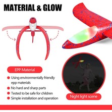 Silhouette Paket LED Işık Uçak Oyuncakları Fırlatma Köpük Uçak Yanıp Sönen Işıklı Planör Uçak Açık Spor Doğum Günü Partisi Iyilik (Yurt Dışından)