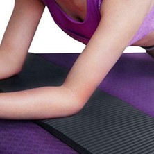 Silhouette 15 mm Kalın Yoga Mat Konfor Köpük Diz Dirsek Pedi Paspaslar Egzersiz Yoga Kapalı Pedleri Fitness Eğitimi, Siyah (Yurt Dışından)