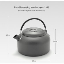 Silhouette Açık Kamp Su Isıtıcısı Kabarcık Çaydanlık Kamp Su Isıtıcısı Taşınabilir Kamp Alüminyum Pot, Açık Tencere, 0.8l (Yurt Dışından)