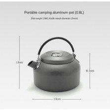 Silhouette Açık Kamp Su Isıtıcısı Kabarcık Çaydanlık Kamp Su Isıtıcısı Taşınabilir Kamp Alüminyum Pot, Açık Tencere, 0.8l (Yurt Dışından)