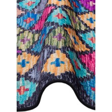 Frenda Home Kilim Desen Pamuk Taban Baskılı Halı