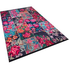 Patchwork Desen Dokuma Pamuk Taban Dijital Dekoratif Halı