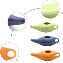 Silhouette 250 ml Seramik Neti Pot Burun Temizleme Pot Dayanıklı Sızdırmaz Borulu Pot Burun Durulama Burun Yıkama Erkekler ve Kadınlar Için, Beyaz (Yurt Dışından)