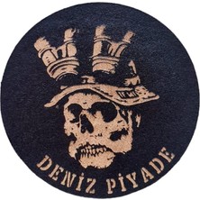 Seyhan Askeri Malzeme Deniz Piyade Deri Peç  -Arma - Leather Patch