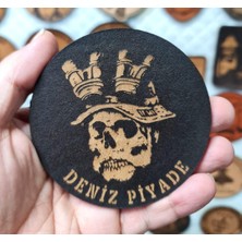 Seyhan Askeri Malzeme Deniz Piyade Deri Peç  -Arma - Leather Patch