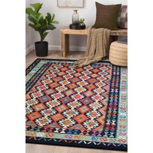 Frenda Home Renkli Kilim Desen Pamuk Taban Halı