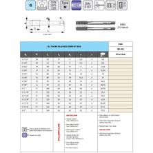 Fett G 5/8-14 Narex 0302 Dın NB-353 Hss 2'li El Takım Kılavuzu