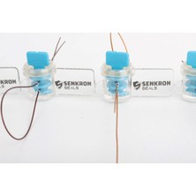 Senkron Seals Elektirik Doğalgaz Su Saati Sayaç Mühürü Mavi Sıra Numaralı - 322MM / 100 Adet