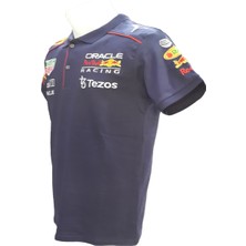 Honda Erkek Polo Yakalı Redbull Baskılı Kısa Kollu Lacivert Tişört Etp-Hndr