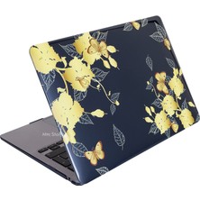 SyncCase Huawei Kılıf MateBook D14 ile Uyumlu 2020/2022 Crystal Flower01NL