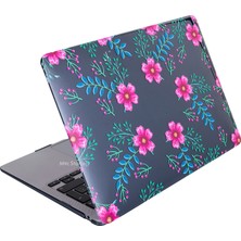 SyncCase Huawei Kılıf MateBook D14 ile Uyumlu 2020/2022 Crystal Flower01NL