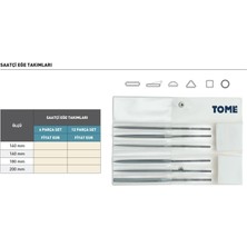 Fett 200MM Tome 12 Parça Saplı Saatçi Eğe Takımı