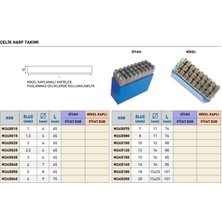 Fett 8mm Masus Nikel Çelik Harf Takımı M245080