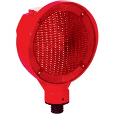 Solar Yuvarlak Flaşör (Kırmızı)