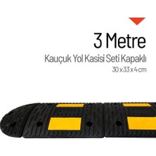 Kauçuk Hız Kesici Set Kapaklı, Yol Kasisi 3 metre - EKO