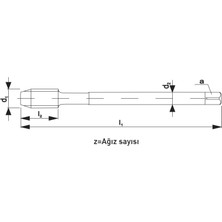 Fett M14X1,25 Narex 4050 Dın N-374C Hsse 35 Derece Helis Makina Kılavuzu