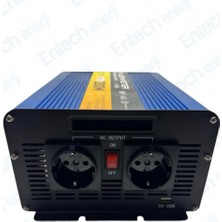 Powermaster 12 V Volt 1200 W Watt Tam Sinus Inverter Invertör 12-220 V Çevirici Dönüştürücü Dijital Ekranlı