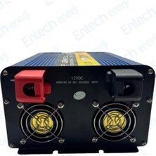 Powermaster 12 V Volt 1200 W Watt Tam Sinus Inverter Invertör 12-220 V Çevirici Dönüştürücü Dijital Ekranlı