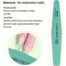Born Pretty Oje Deposu Born Pretty Profesyonel Kaliteli (Waterproof) Su Geçirmez Tırnak Törpüsü 100/180 Kalın
