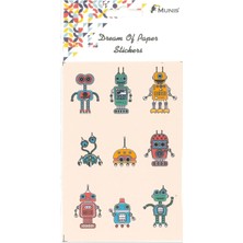 Tüftürük MUNİS Kaliteli Çocuk Sticker (1 Sayfa, Boyut A6 )