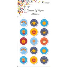 Tüftürük MUNİS Kaliteli Çocuk Sticker (1 Sayfa, Boyut A6 )
