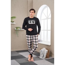 Pjs 23702 Erkek Baskılı Pijama Takım