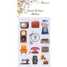 Tüftürük MUNİS Kaliteli Çocuk Sticker (1 Sayfa, Boyut A6 )