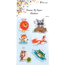 Tüftürük MUNİS Kaliteli Çocuk Sticker (1 Sayfa, Boyut A6 )