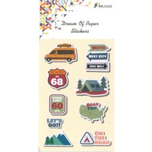 Tüftürük MUNİS Kaliteli Çocuk Sticker (1 Sayfa, Boyut A6 )