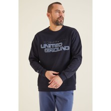 Air Jones Rufus Lacivert O Yaka Erkek Sweatshirt - 88127