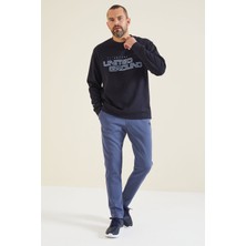 Air Jones Rufus Lacivert O Yaka Erkek Sweatshirt - 88127