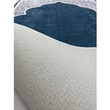 İpekyün Seccade Kaymaz Yıkanabilir Battal Boy Turkuaz Dijital Baskı Namazlık 80X125 cm