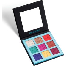 Cocosh She Colorful 9 Renk Göz Farı Paleti, Yüksek Pigmentasyon, Topaklanmaz, Kolay Dağılım