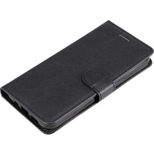 4U Sky Xiaomi 12 Pro 5G/12S Pro 5g/12 Pro (Boyut) 5g Pu Deri Deri Foli Folio Telefon Kılıfı Nakit Cüzdan Stili Stand Şok Geçirmez Defender Kapak Strap-Black (Yurt Dışından)