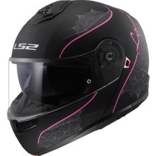 Strobe 2 Lux Mat Siyah-Pembe Kask