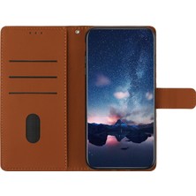 4U Sky Pu Deri Telefon Flip Cüzdan Kapağı Xiaomi Redmi Not 10 4g/redmi Not 10S 4g/poco M5S 4g Cilt Touch Hisses Retro Baskılı Desen Stand Telefon Kılıfı Strap-Brown (Yurt Dışından)