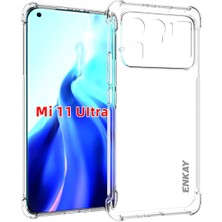 4U Sky 2 Arada 1 Şok Geçirmez Şeffaf Tpu Kapak Kasası+Pet Tam Ekran Xiaomi Mi 11 Ultra Için Kayma Önleme Önleme Koruyucu Film (Yurt Dışından)