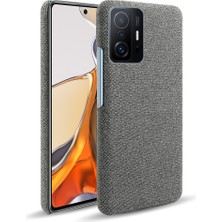 4U Sky Xiaomi Için Dayanıklı Telefon Kabuğu Bez Kaplamalı Plastik Telefon Kasası 11T Pro/xiaomi 11T-GREY (Yurt Dışından)