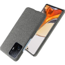 4U Sky Xiaomi Için Dayanıklı Telefon Kabuğu Bez Kaplamalı Plastik Telefon Kasası 11T Pro/xiaomi 11T-GREY (Yurt Dışından)