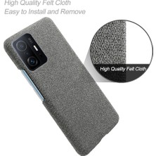 4U Sky Xiaomi Için Dayanıklı Telefon Kabuğu Bez Kaplamalı Plastik Telefon Kasası 11T Pro/xiaomi 11T-GREY (Yurt Dışından)