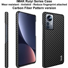 4U Sky Xiaomi 12 Pro 5G/12S Pro 5g/12 Pro (Boyut) Için Ruiyi Serisi (Boyut) 5g Karbon Fiber Doku Telefon Kılıfı Deri Kaplamalı Pc Bırak-Kötü Kapak (Yurt Dışından)