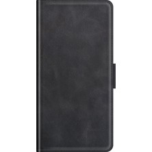 4U Sky Pu Deri Cüzdan Standı Çift Toka Manyetik Kapatma Telefon Kasası Xiaomi Redmi Note 10 5g/poco M3 Pro 5g/4g-Black (Yurt Dışından)