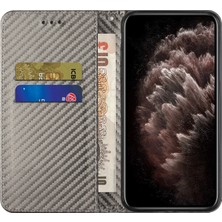 4U Sky Karbon Fiber Doku Pu Deri Kılıf Otomatik Manyetik Kapalı Flip Stand Cüzdan Kapağı Xiaomi Poco M5S 4g/redmi Not 10 4g/redmi Not 10S 4g-Gre (Yurt Dışından)