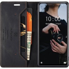 4U Sky Xiaomi Poco M5S Için 4g/redmi Not 10 4g/redmi Not 10S 4g Düşme Koruması Rfıd Engelleme Manyetik Kapatma Kabuğu, Vintage Buzlu Pu Deri+Tpu Cüzdan Stand Flip Cover-Black (Yurt Dışından)