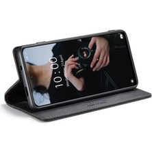 4U Sky Xiaomi Poco M5S Için 4g/redmi Not 10 4g/redmi Not 10S 4g Düşme Koruması Rfıd Engelleme Manyetik Kapatma Kabuğu, Vintage Buzlu Pu Deri+Tpu Cüzdan Stand Flip Cover-Black (Yurt Dışından)