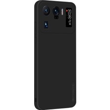 4U Sky Xiaomi Mi 11 Ultra-Black Için Yumuşak Silikon Kesin Kesilmiş Cep Telefonu Kılıf Koruyucu (Yurt Dışından)