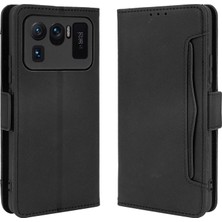 4U Sky Xiaomi Mi 11 Ultra-Black Için Birden Fazla Kart Yuvası ile Deri Cüzdan Koruyucu Kasa (Yurt Dışından)